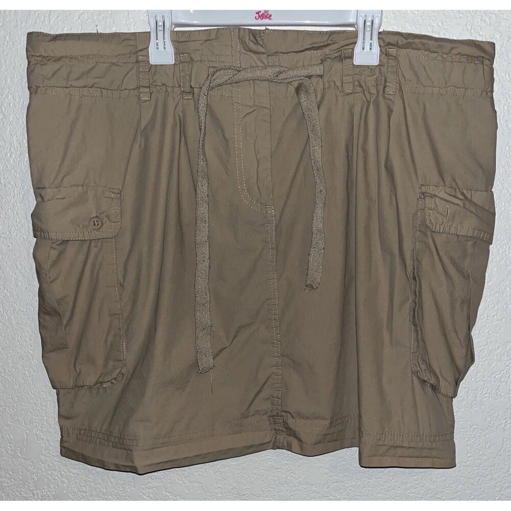 Willi Smith Cargo Pockets Skirt Women Sz 12 Beige